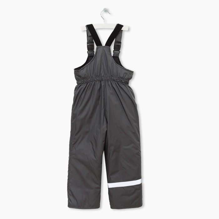 Полукомбинезон зимний для мальчика, рост 158 см, цвет тёмно-серый