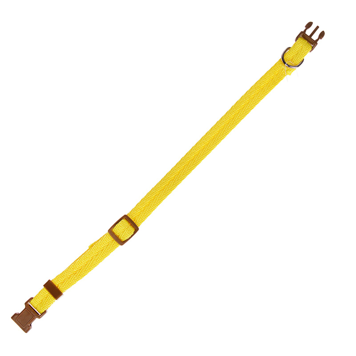 Ошейник "Ривер", 30 х 1 см, полиэстер, желтый