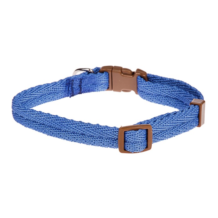 Ошейник "Ривер", 30 х 1 см, полиэстер, синий