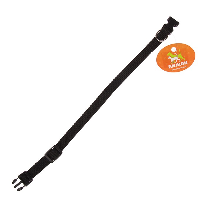 Ошейник с фастексом, 35 х 1,5 см, прошитый, микс цветов