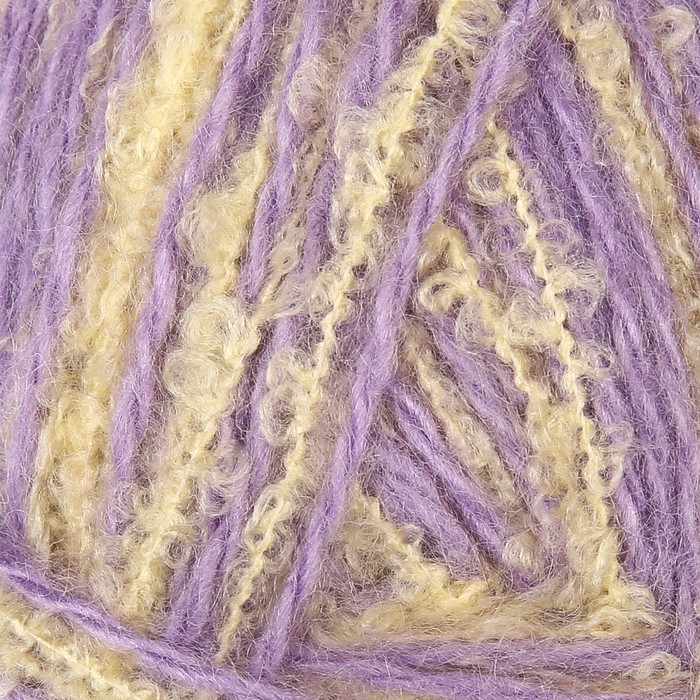 Пряжа "Букле" 40% акрил, 50% букле, 10% шерсть% 280м/100гр (Св. сирень)
