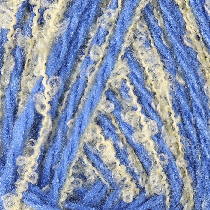 Пряжа "Букле" 40% акрил, 50% букле, 10% шерсть% 280м/100гр (Небо)