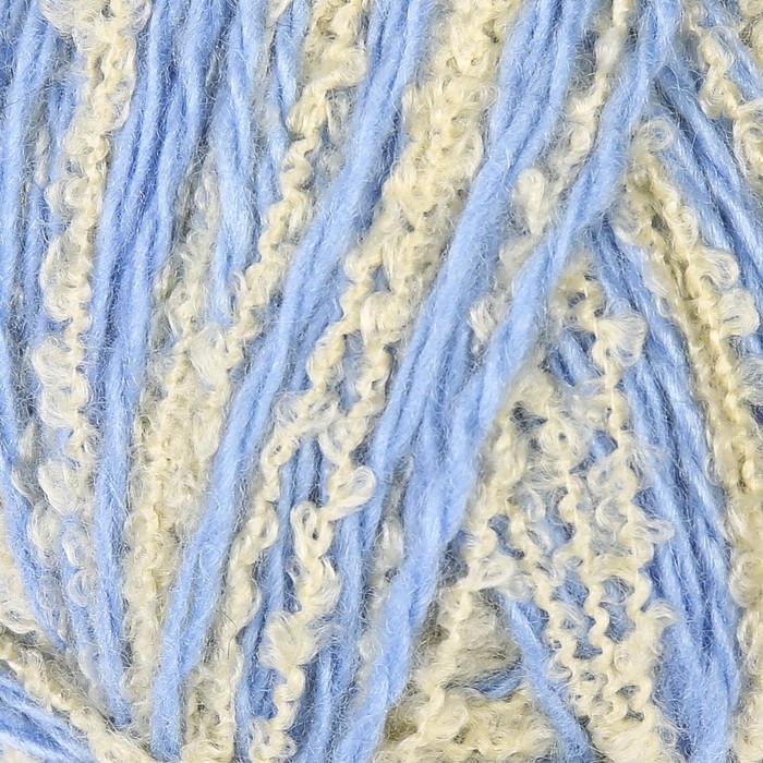 Пряжа "Букле" 40% акрил, 50% букле, 10% шерсть% 280м/100гр (Голубой)