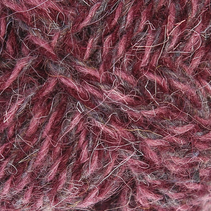 Набор для вязания: Тёплые домашние носочки 3063 (бордовый меланж)