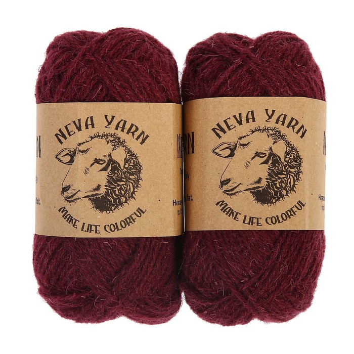 Набор для вязания: Тёплые домашние носочки 3062 (бордовый)