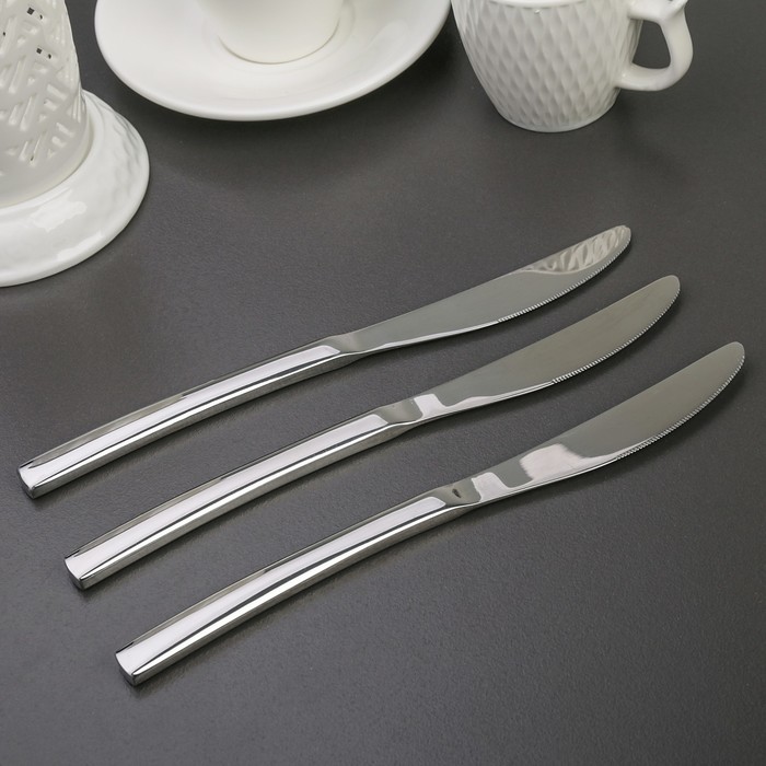 Набор ножей столовых 23 см "Майя", 3 шт