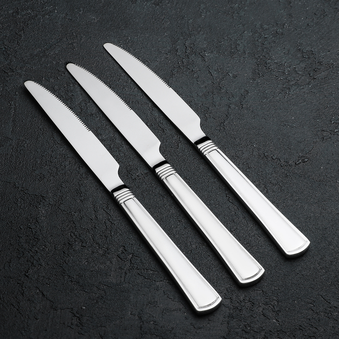 Набор ножей столовых 23 см "Классика", 3 шт