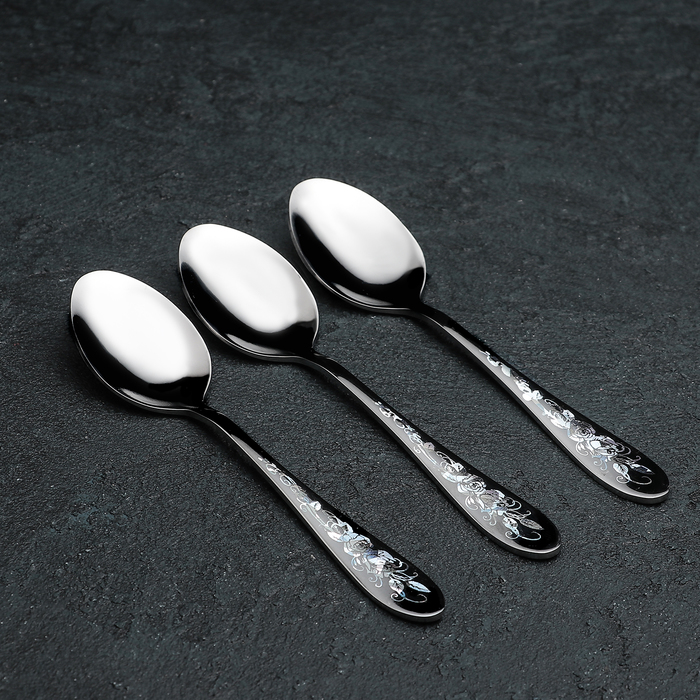 Набор чайных ложек 15х3,2 см "Неон", 3 шт