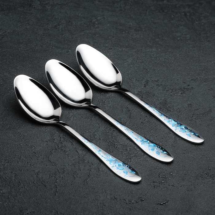 Набор столовых ложек 20х4,2 см "Неон", 3 шт