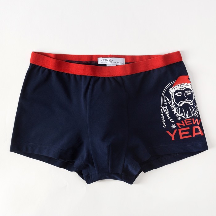 Трусы мужские KAFTAN "New Year", р-р 48, синий, хл. 95%; эл. 5%