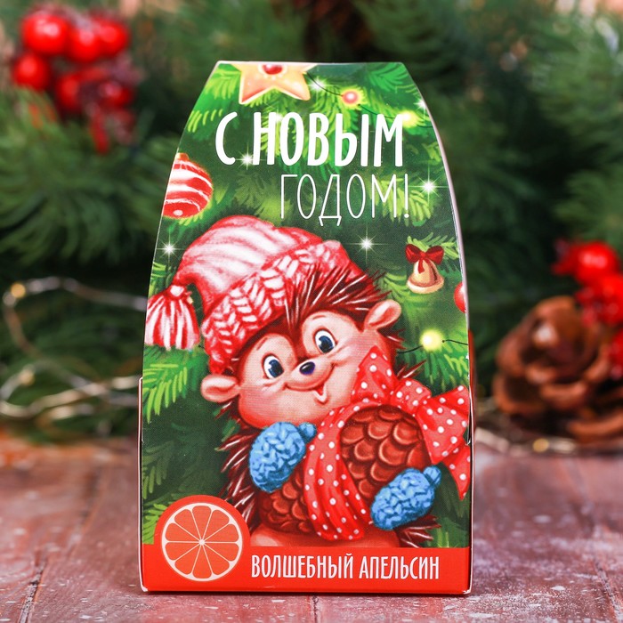 Детская бомбочка для ванны "С Новым годом" с ароматом волшебного апельсина