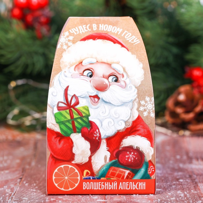 Детская бомбочка для ванны "Чудес в Новом году" с ароматом волшебного апельсина