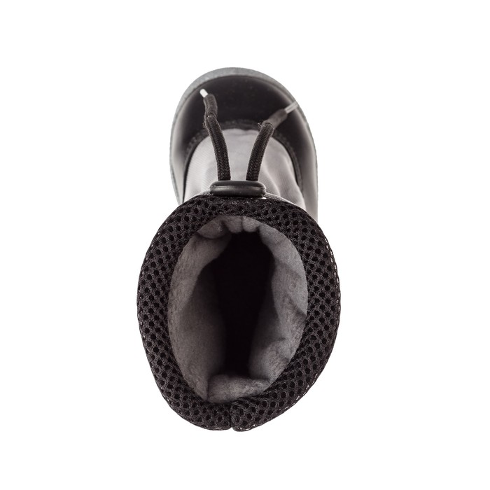 Дутики детские арт .7162 F (серый/чёрный) (р. 23)