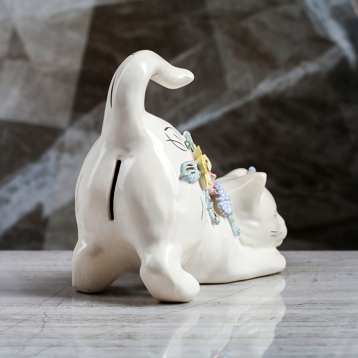 Копилка "Кот Мася", лепка большая