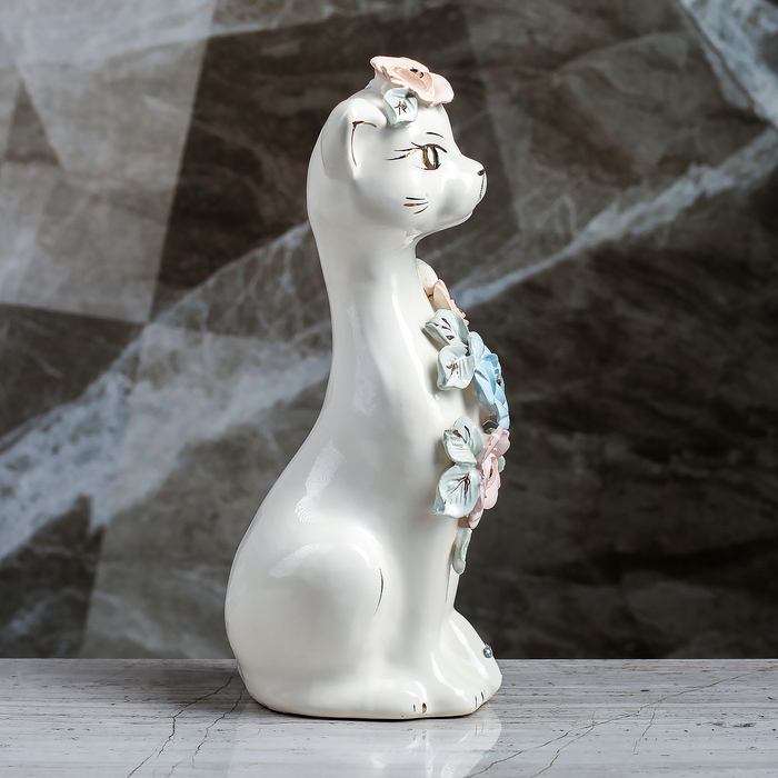 Копилка "Алиска" большая лепка гляне белый