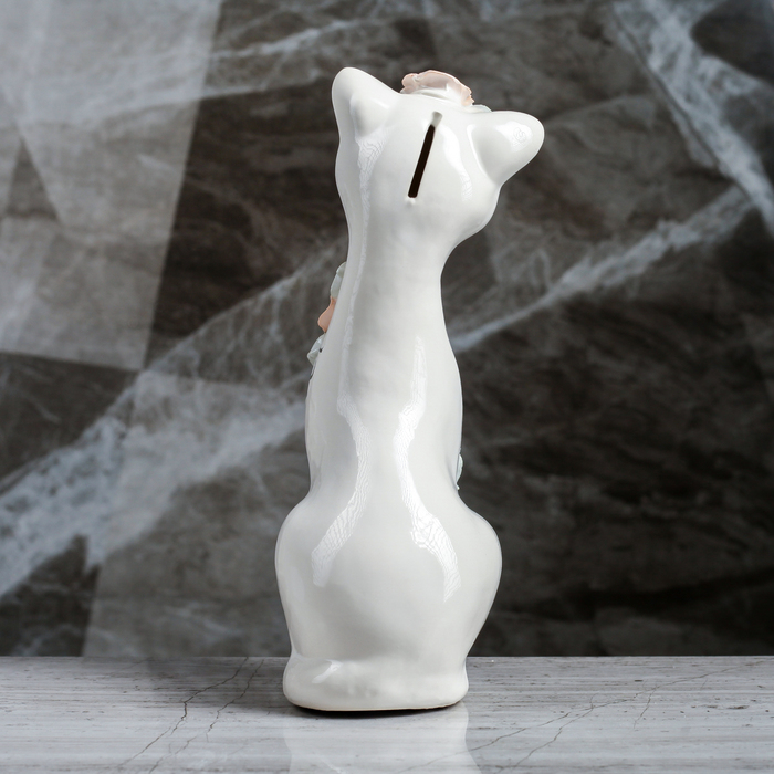 Копилка "Алиска" большая лепка гляне белый