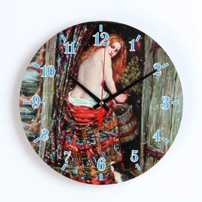 Часы настенные для бани "Девица в бане"