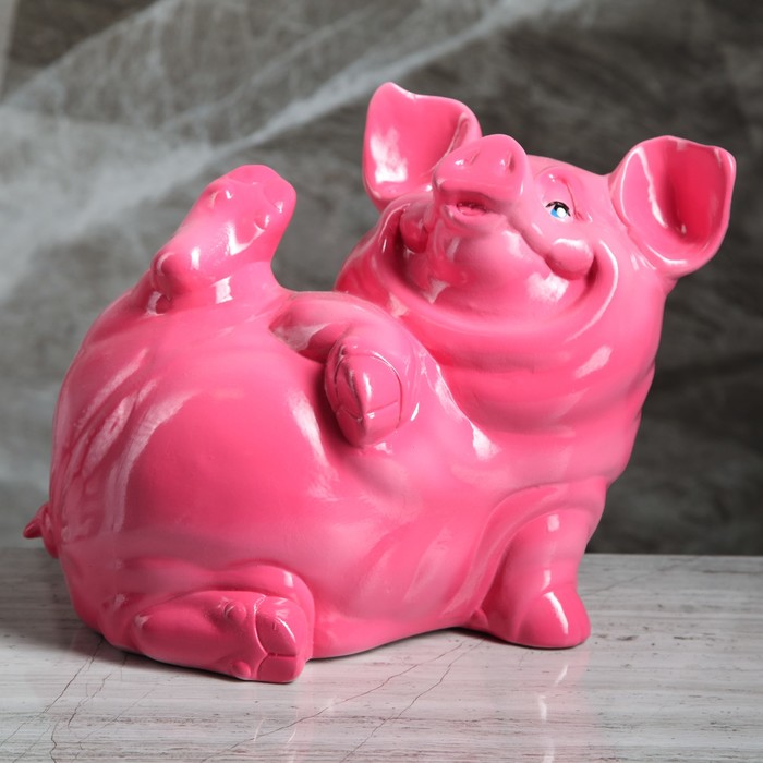 Копилка "Поросенок Жора" глянец розовый