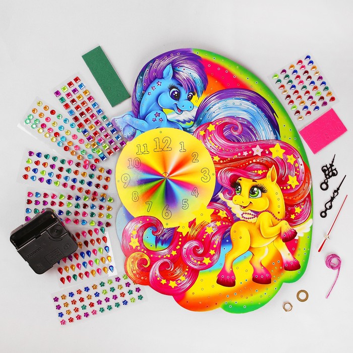 Набор креативного творчества "Настольные часы своими руками" серии Crystal Mosaic Clock CMC- 38512