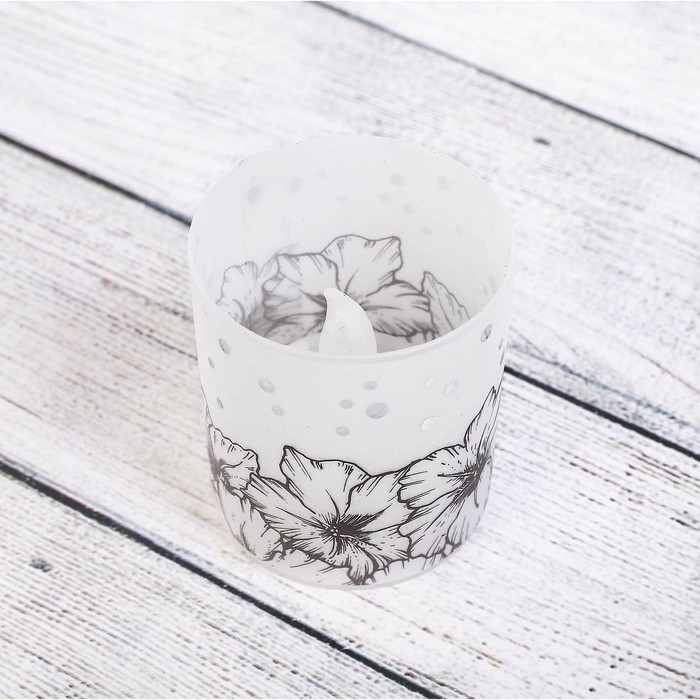 Набор электронных свечей "Цветы", 4 шт.