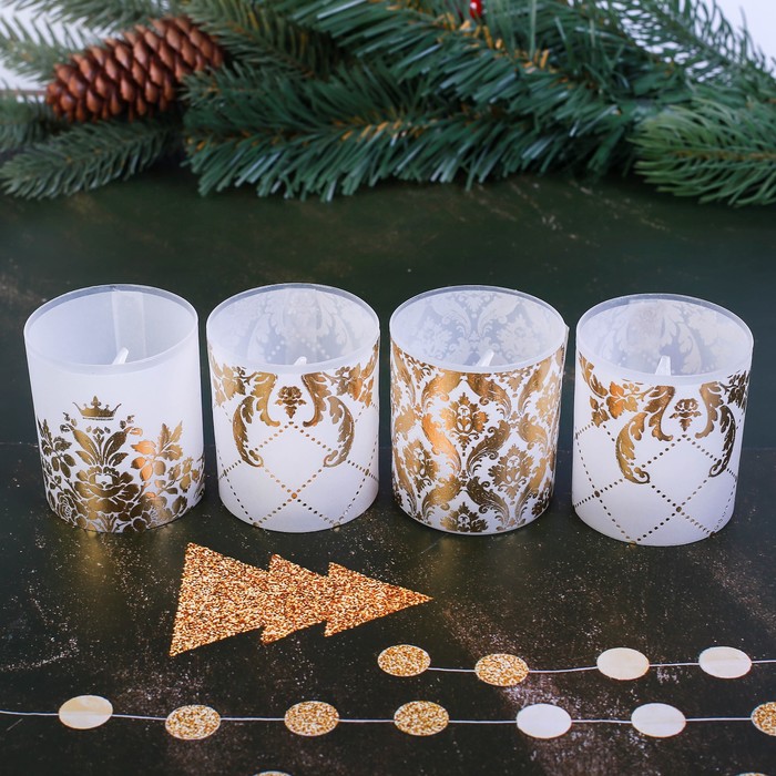 Набор электронных свечей "Вензеля", 4 шт.