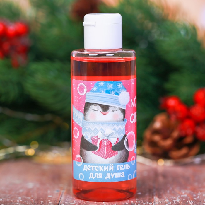 Детский гель для душа "Маленькой снежинке" с ароматом земляники, 150 мл
