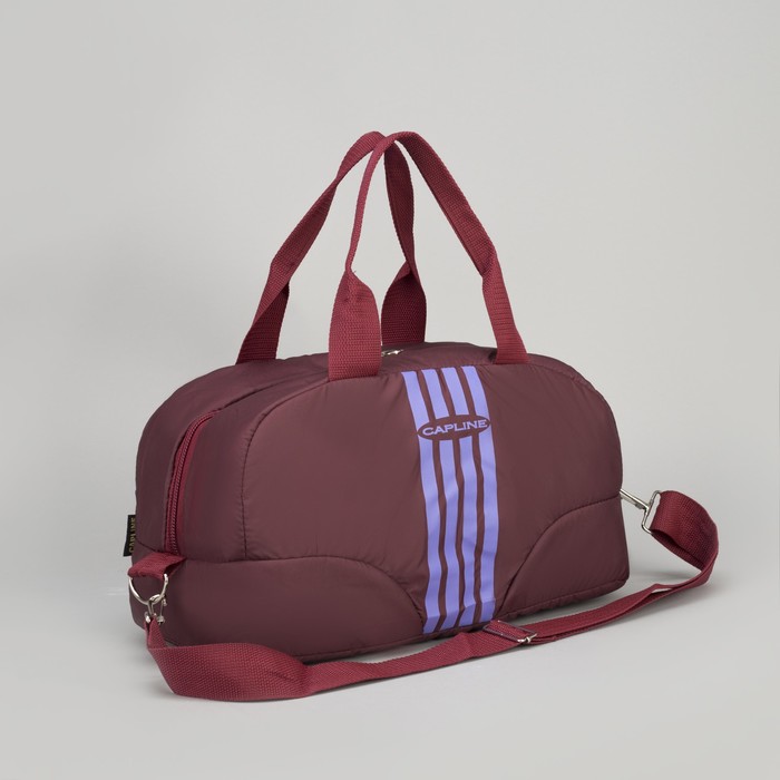 Сумка спортивная, отдел на молнии, наружный карман, цвет бордовый/фиолетовый