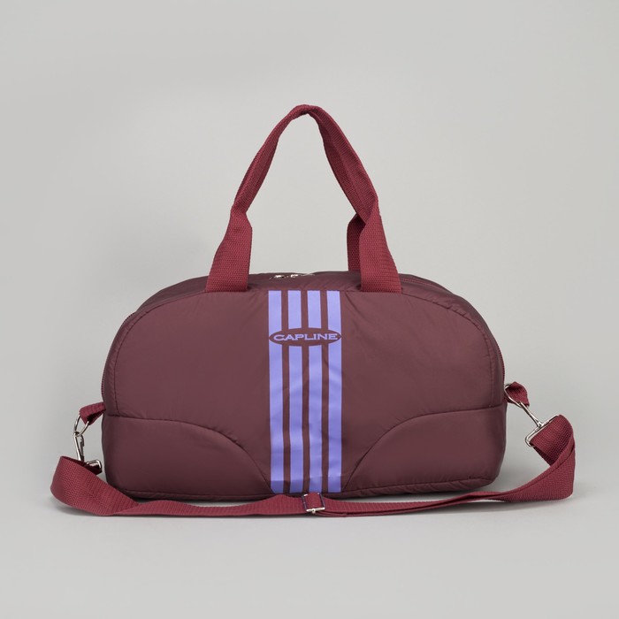 Сумка спортивная, отдел на молнии, наружный карман, цвет бордовый/фиолетовый