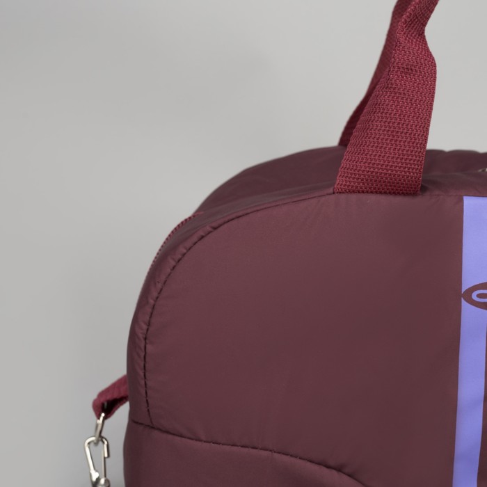 Сумка спортивная, отдел на молнии, наружный карман, цвет бордовый/фиолетовый