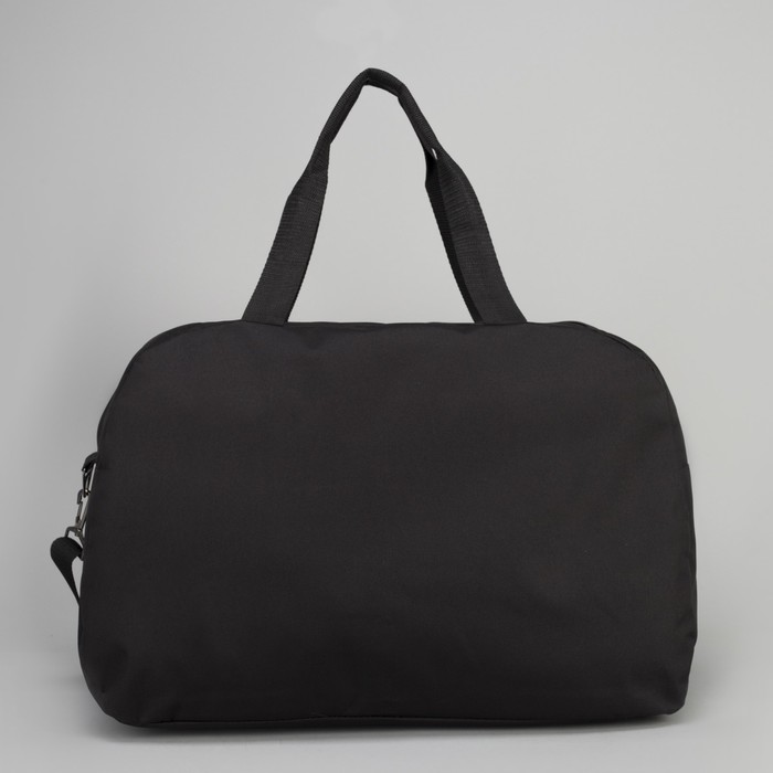 Сумка спортивная, отдел на молнии, наружный карман, цвет чёрный