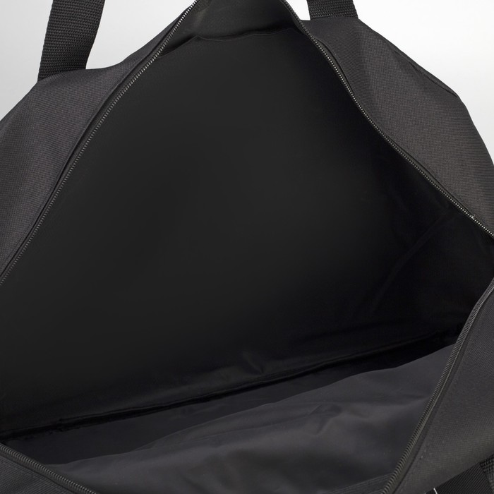 Сумка спортивная, отдел на молнии, наружный карман, цвет чёрный