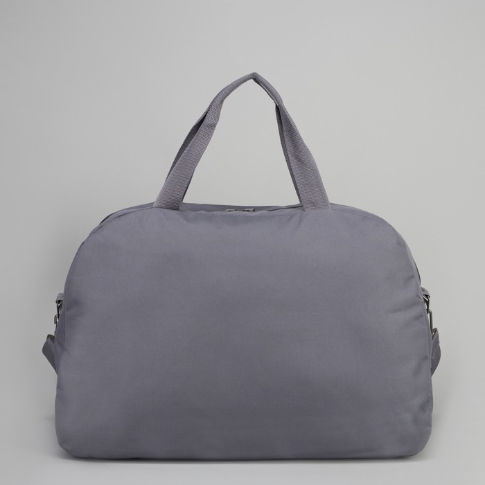 Сумка спортивная, отдел на молнии, наружный карман, цвет серый