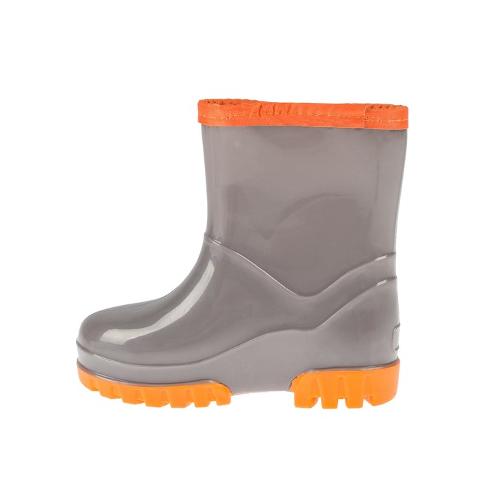 Сапоги детские пвх утеплённые арт. DRK00490-06-14 38 (серый/оранжевый) (р. 25)