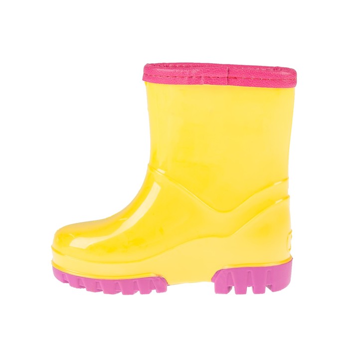 Сапоги детские пвх утеплённые арт. DRK00490-11-17 56 (жёлтый/розовый) (р. 27)