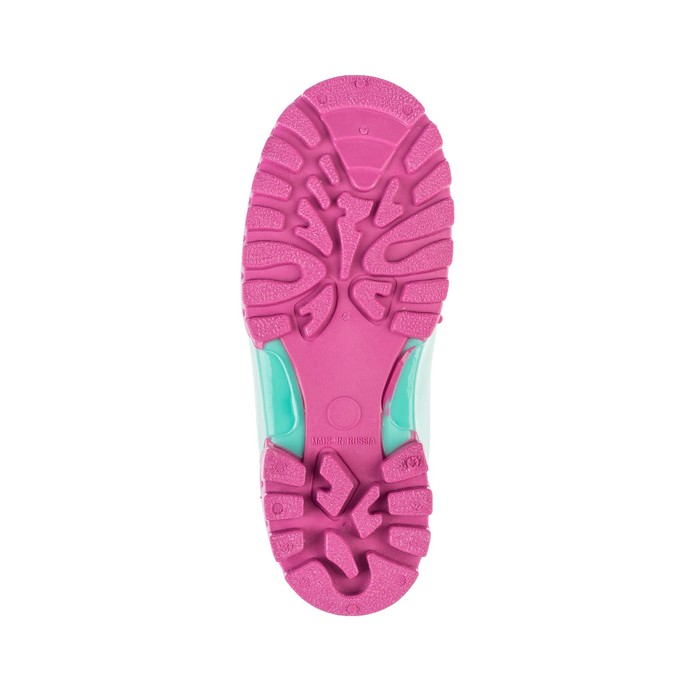 Сапоги детские пвх утеплённые арт. DRK00490-24-17 48 (бирюзовый/розовый) (р. 32)