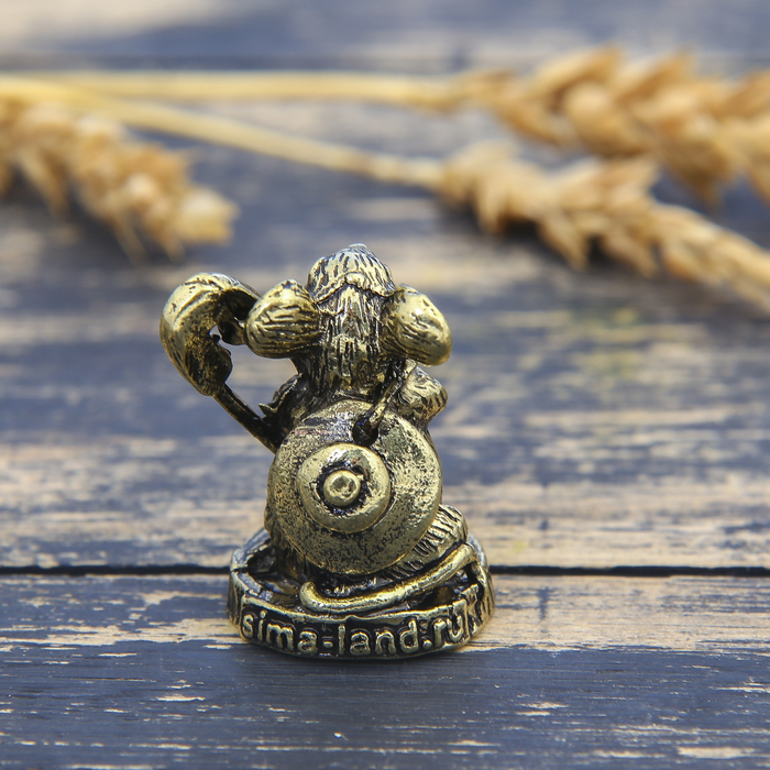 Фигурка мышка "От сглаза", латунь, 2,4 х 3,2 см