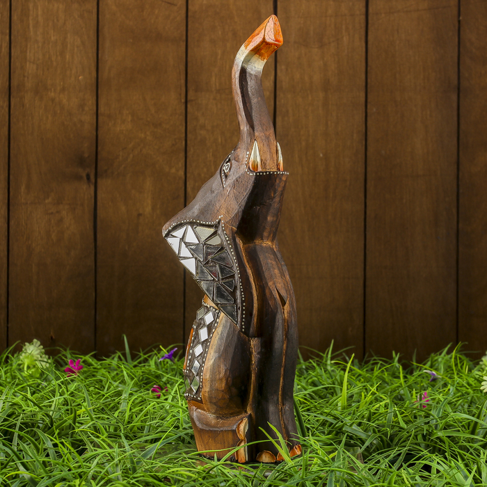 Сувенир дерево "Слоник счастье" 10х5х30 см