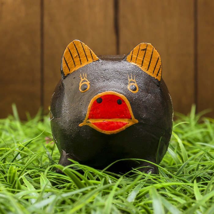 Сувенир "Копилка-свинка в цветочек" 10х8х10 см