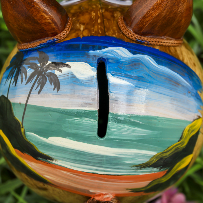 Сувенир "Копилка-свинка из Африки" 14х10х14 см МИКС