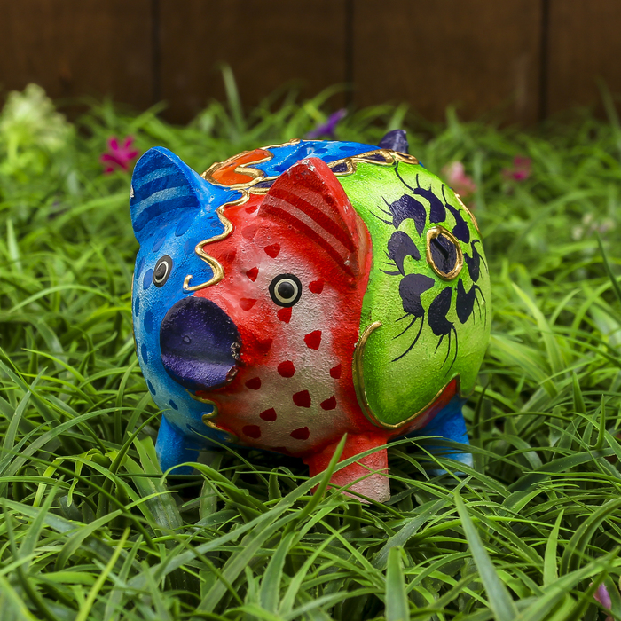 Сувенир "Копилка-свинка красочная" 11х9х10 см МИКС