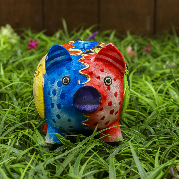 Сувенир "Копилка-свинка красочная" 11х9х10 см МИКС