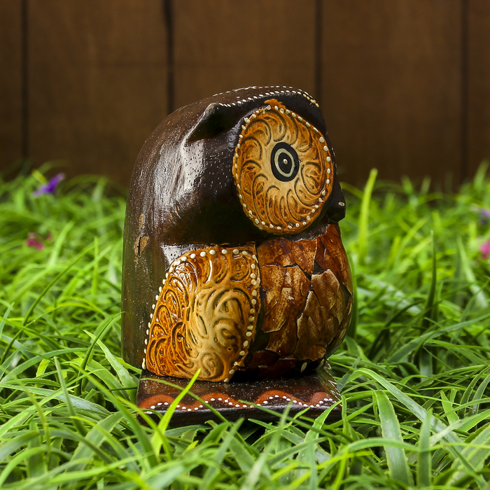 Календарь настольный дерево "Сова красавица" 22х7х11 см