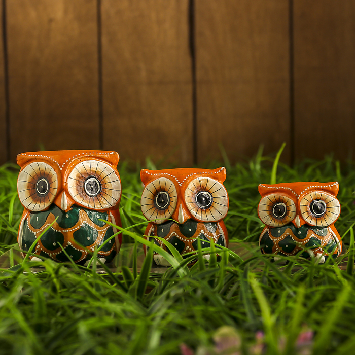 Набор сувенирный "Совушки цветные"(4,5,6) 16х6х5 см