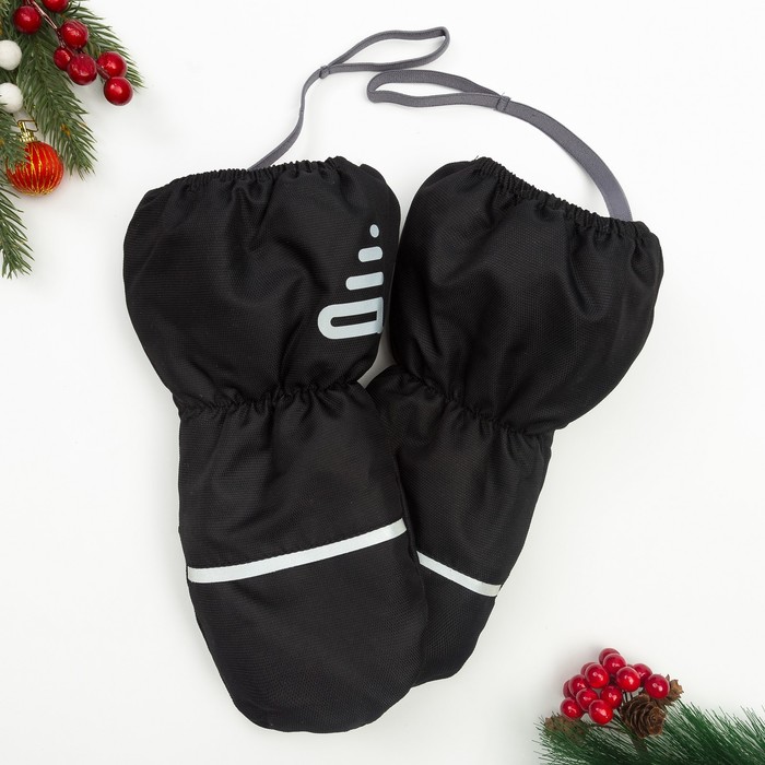 Рукавицы Эмбер, 3 года, цвет черный, 90814-81