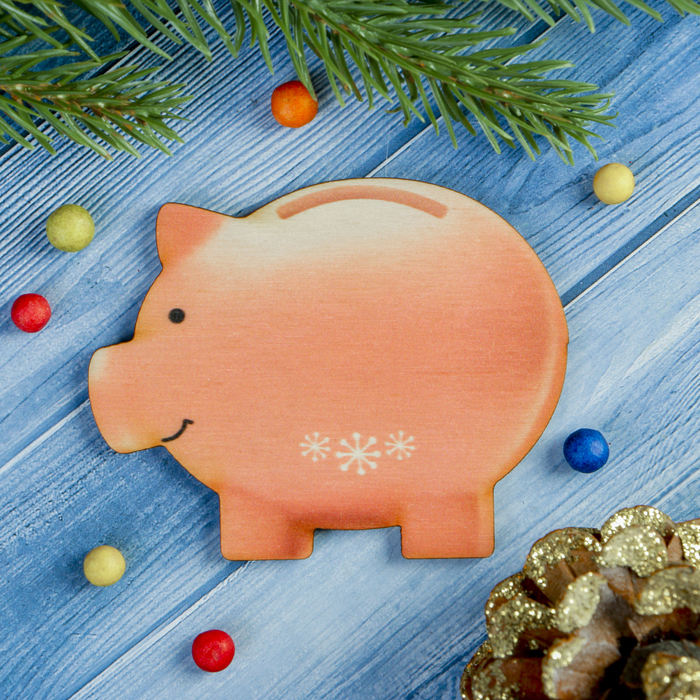 Магнит "Талисман счастья" из фанеры, УФ-печать, 8х6,4 см