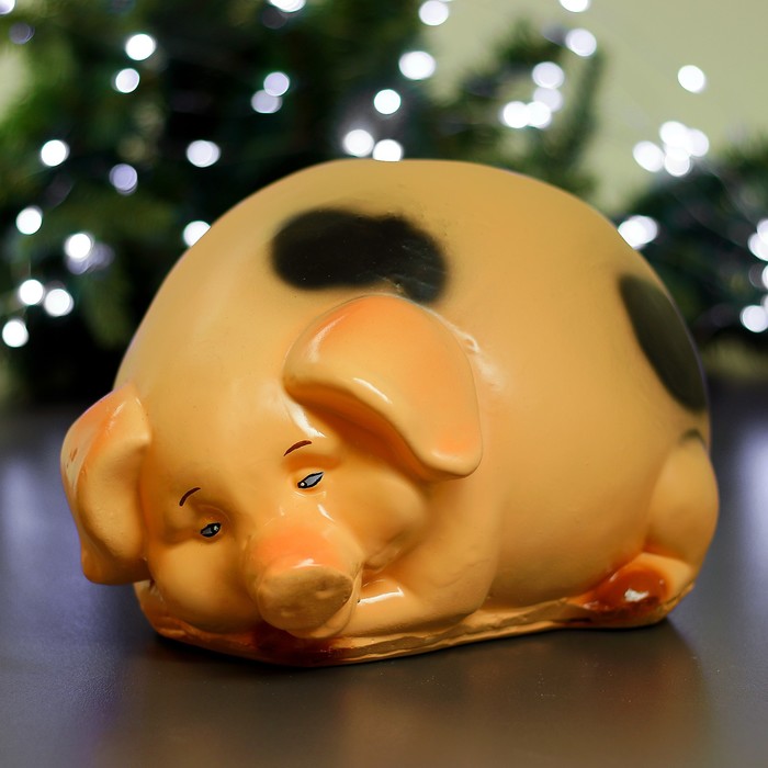 Копилка "Свинка большая лежит" 20х30х24см