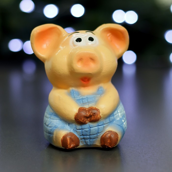 Копилка "Поросенок-мальчик" 12х9см