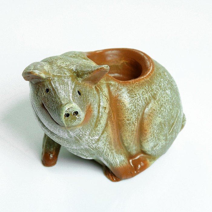 Подсвечник "Свинка" 13х15х10см