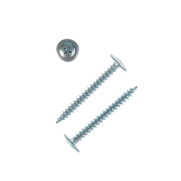Саморез с прессшайбой, 4.2х41 мм, острый, цинк, 6000 шт.