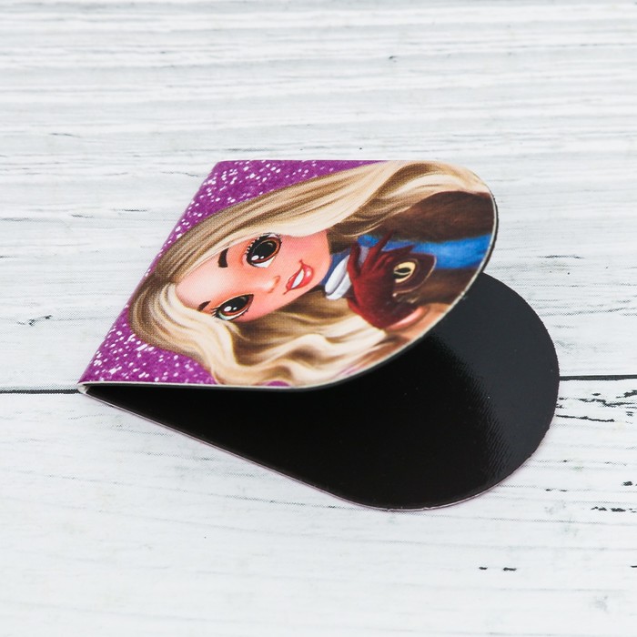 Магнитные закладки на подложке-сумочке "Для самой классной", 12 шт.